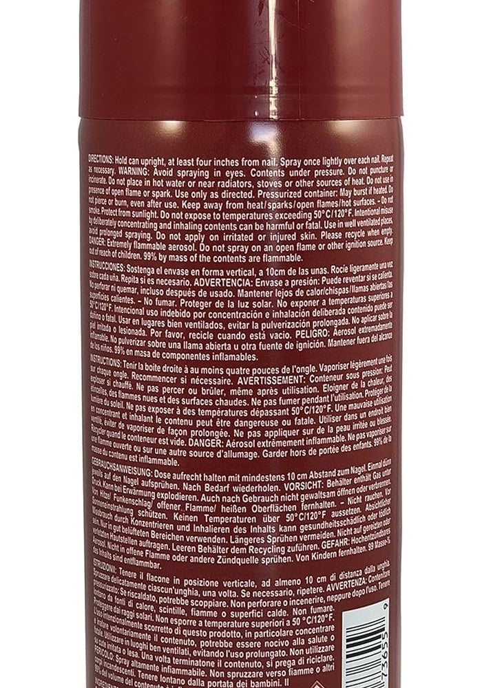 DeMert Nail Enamel Dryer Finishing Spray - Fast Drying Manicurist's Spray with Organic Protein and Mink Oil - Image 2