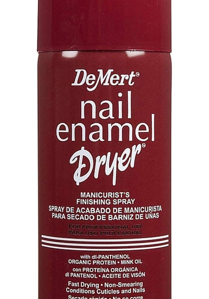 DeMert Nail Enamel Dryer Finishing Spray - Fast Drying Manicurist's Spray with Organic Protein and Mink Oil - Image 1
