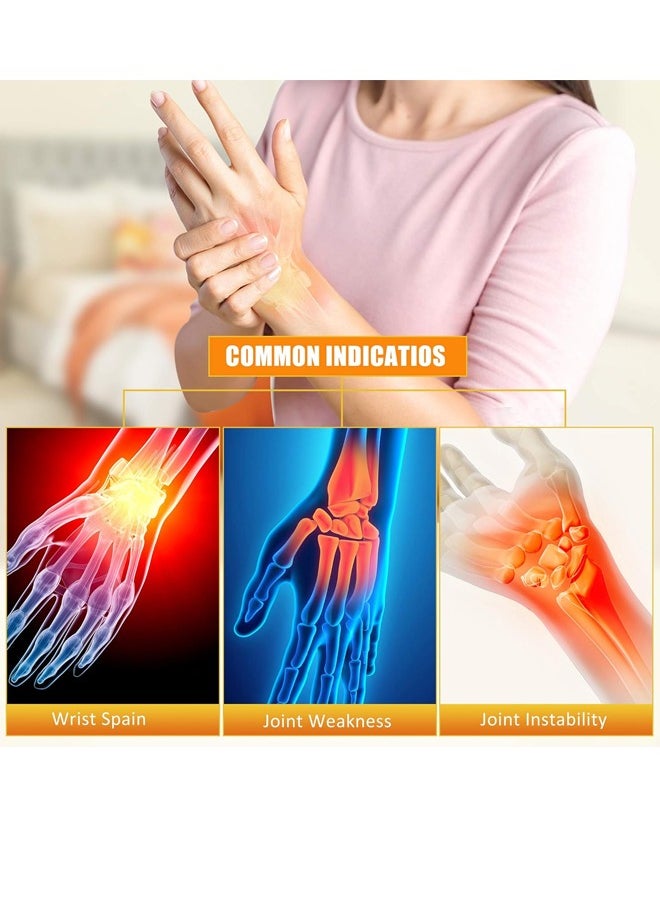 Bukela Wrist Brace for Carpal Tunnel, Night Sleep Wrist Support Brace, Wrist Splint, Great for Wrist Pain, Sprain, Sports Injuries, Joint Instability, Suitable for Left and Right Hands  - Image 2