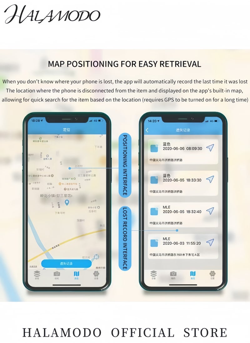 ماركة غير محددة - جهاز تتبع مفاتيح GPS جهاز مضاد للفقدان للحيوانات الأليفة جهاز تتبع بلوتوث محمول للمفاتيح والمحافظ والأمتعة والحيوانات الأليفة إنذار مضاد للفقدان لاسلكي - Image 1