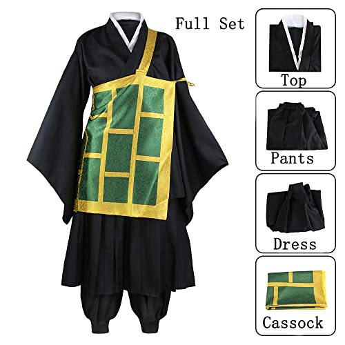 Lmetsky Geto Suguru Cosplay Costume Outfit Geto Suguru Kimono Black Uniform Men Halloween Christmas - Image 5