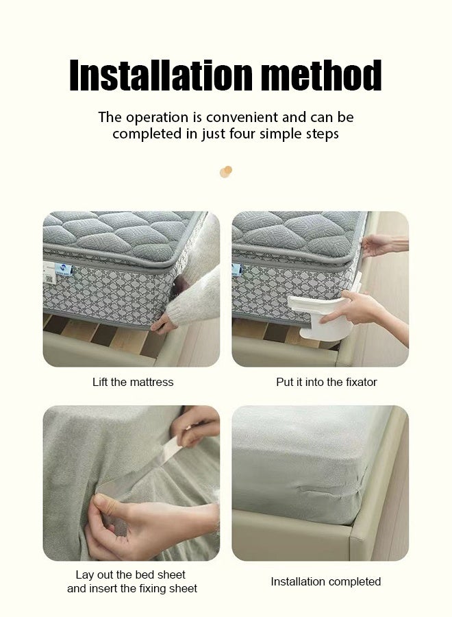 Home daily-use invisible bed sheet and bed cover fixator, multi-functional fixing clip, safe needle-free bed sheet and bed sheet anti-displacement  - Image 5