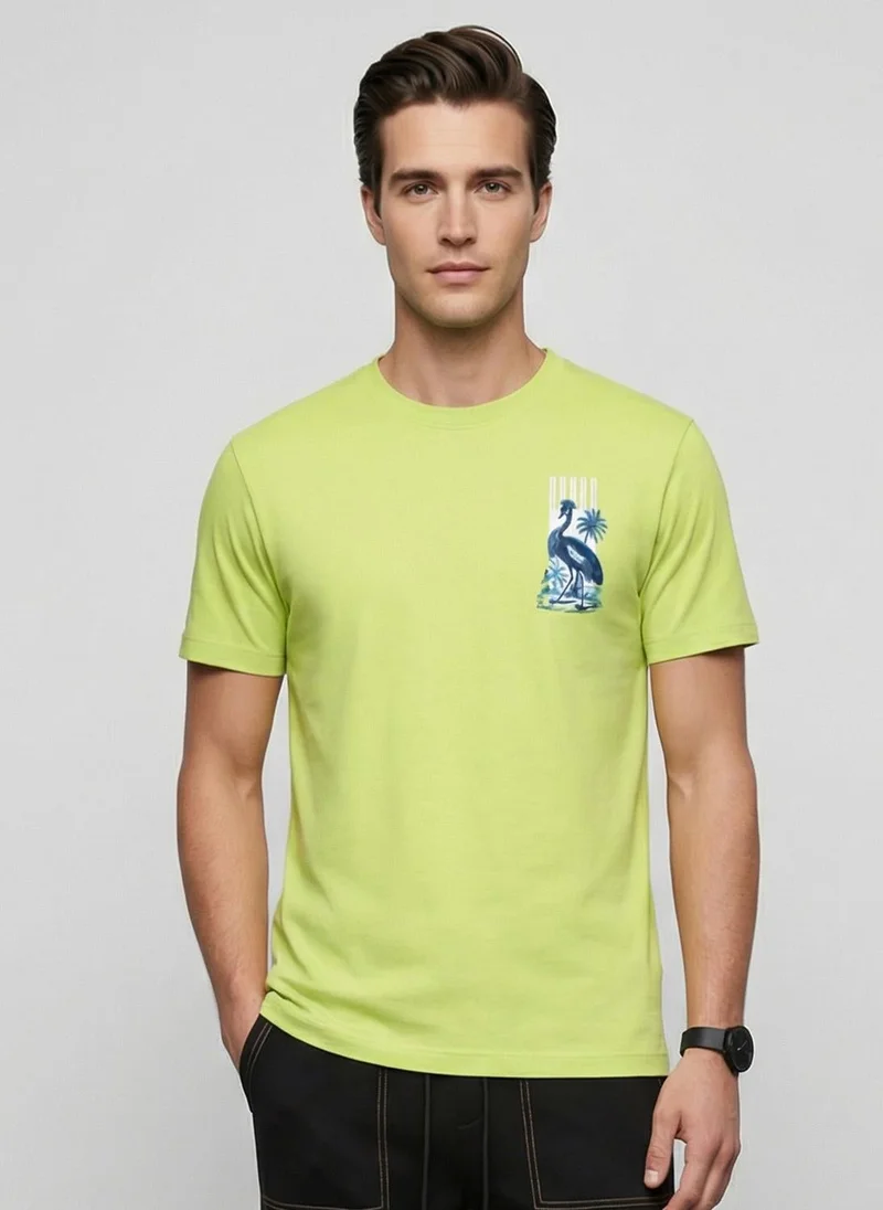 NOBERO Nobero Regular Fit Printed T-shirt for Men