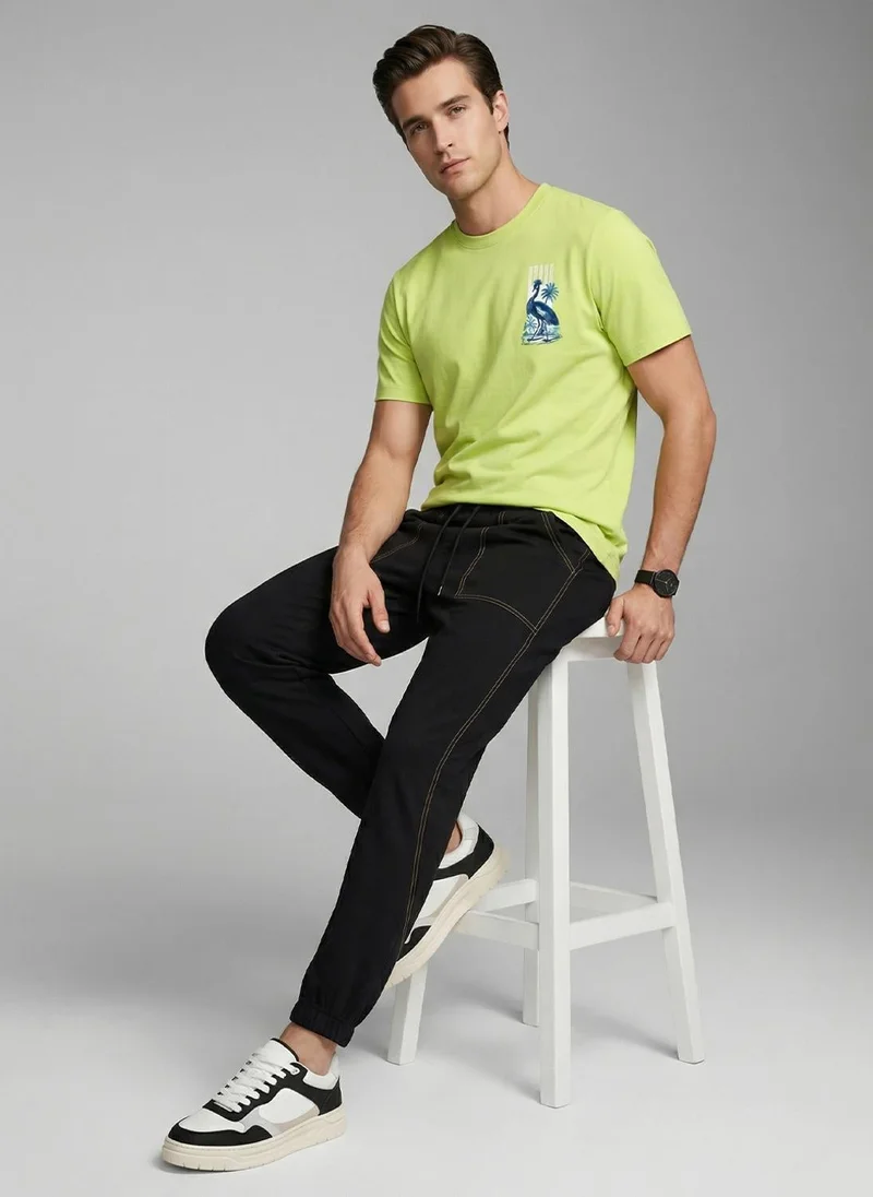 NOBERO Nobero Regular Fit Printed T-shirt for Men