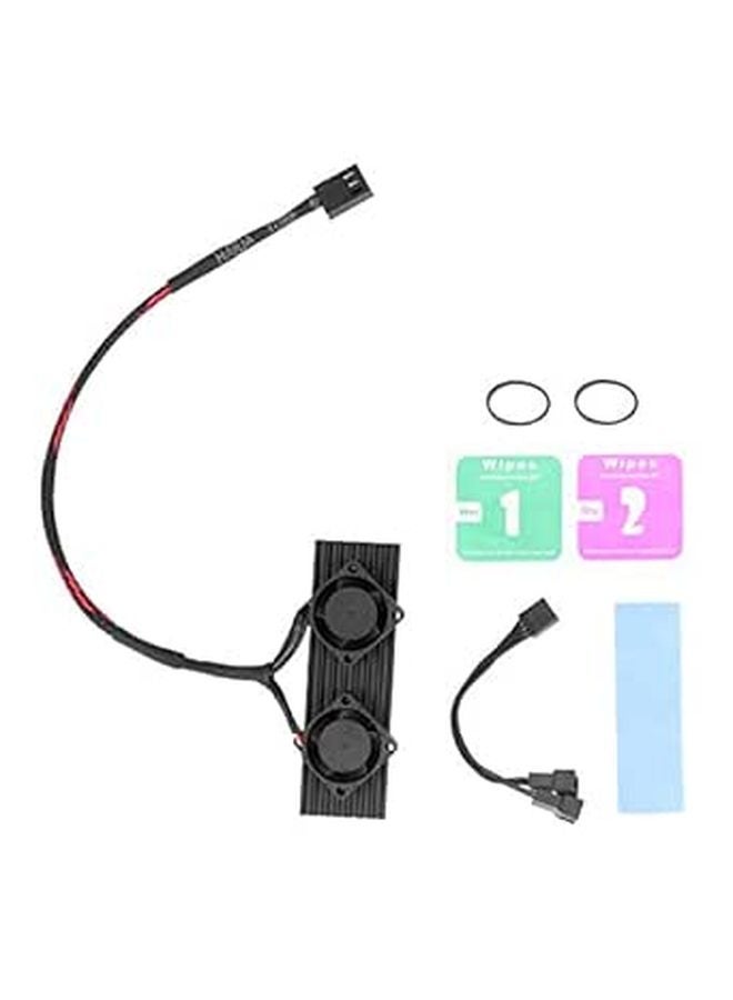 M 2 2280 SSD مبدد حراري من الألومنيوم مع مروحتي تبريد لأجهزة كمبيوتر سطح المكتب NVMe - Image 1