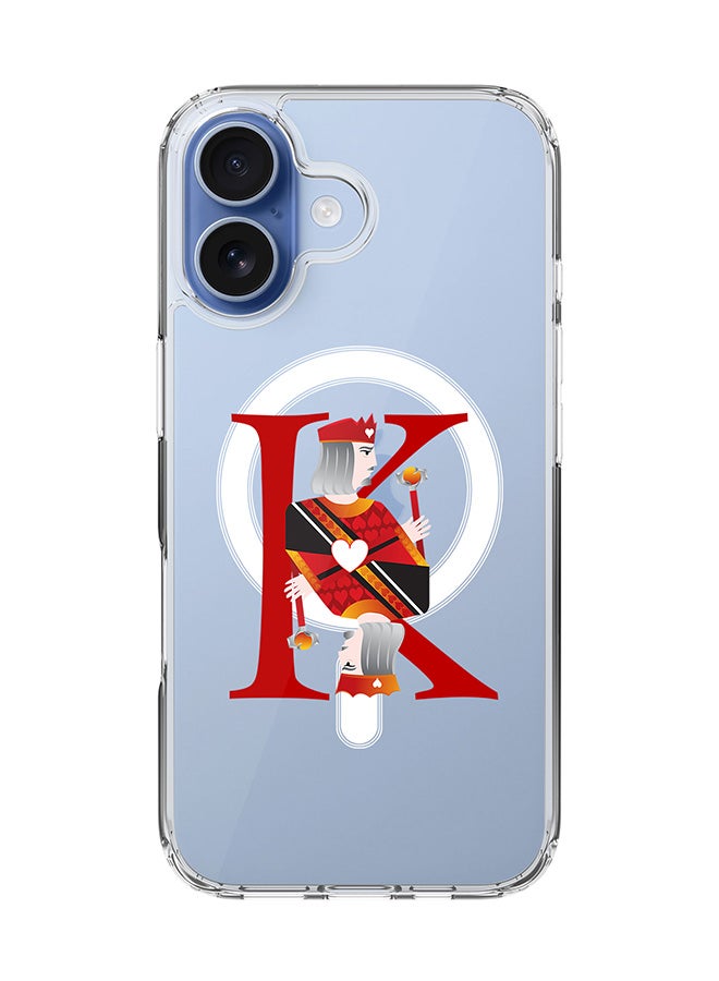 Classic Clear MagSafe Case for iPhone 17 , Hybrid Soft Case Flexible Edges Anti Drop TPU PC Gel Thin Transparent Cover [ Designed for iPhone 17 ] - King Of Hearts