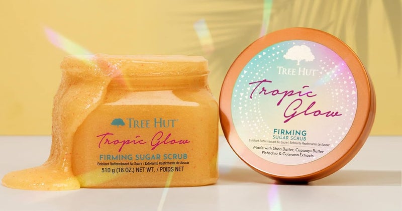 Tree Hut Tropic Glow Firming Sugar Scrub - 510g Exfoliating & Hydrating Body Scrub with Cupuaçu Butter & Guarana - Image 3