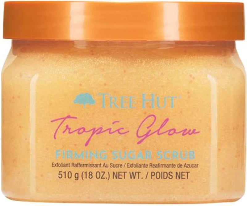 Tree Hut Tropic Glow Firming Sugar Scrub - 510g Exfoliating & Hydrating Body Scrub with Cupuaçu Butter & Guarana - Image 1
