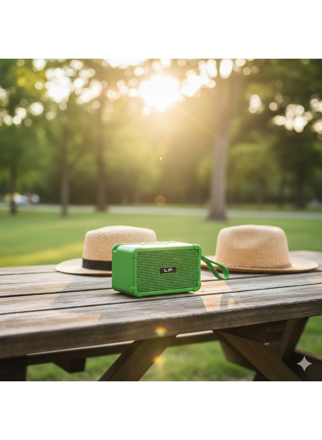 ال بي مكبر الصوت المحمول من الذي يجمع بين التصميم العصري الجذاب والتقنيات الصوتية المتقدمة. رفيقك المثالي في كل مكان لون اخضر - Image 4