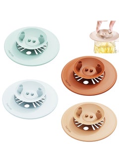CMGTYYD 4Pcs Silicone Drink Lid with Straw Hole, Silicone Cup Lid with Straw Hole | Multipurpose Crab Shaped Silicone Drink Protector - Reusable Silicone Sleeves for Parties, Clubs  - Image 1