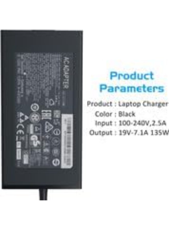 Terabyte 135W Laptop Charger Compatible with Acer Aspire 7 A715-71G A715-74G A717-72G A715-72G V5-591G N17C2 N17C2 A715-71 A715-72 A717-71G. - Image 4