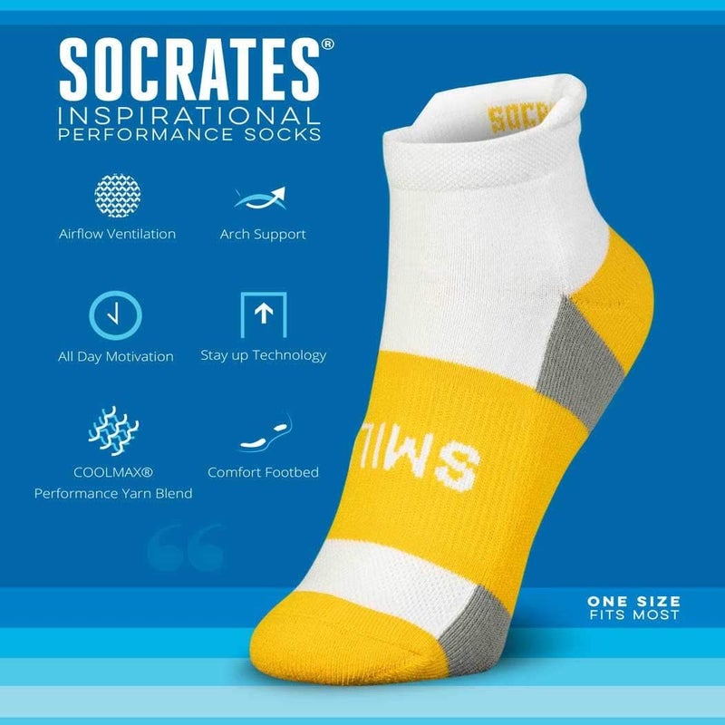 Gone For a Run Inspirational Ankle Socks for Women - Affirmation - Fun Running Socks - Runners Gifts & Motivation - Image 3