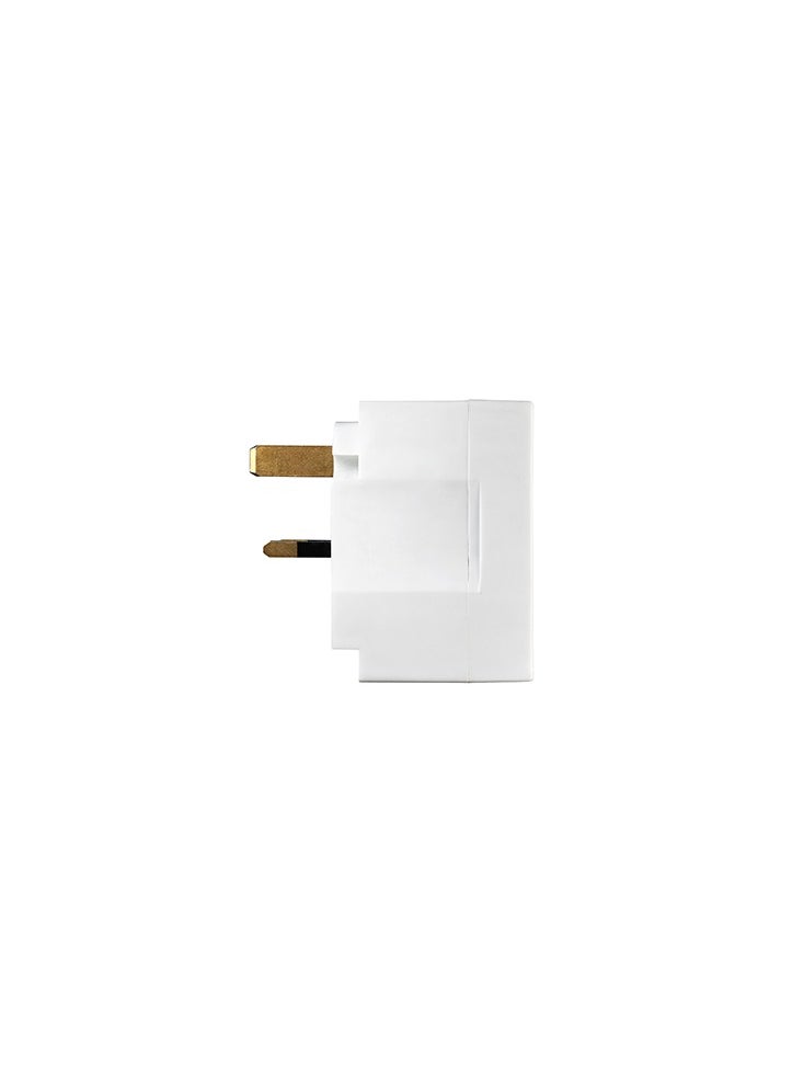MASTERPLUG Masterplug Multi Socket Plug Adaptor, Three Sockets, 7 x 7 x 5 cm  - Image 3