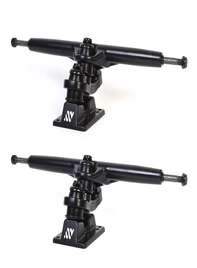 لوح التزلج ANTWHEEL Sidewinder II الطويل/لوح التزلج/لوح التزلج على الماء، لوح تزلج أسود، محاور مزدوجة، علاقة 7 بوصة، محور 9.72 بوصة (مجموعة من 2)، أدوات مجانية (علاقة 9.3 بوصة، محور 12 بوصة) - Image 1