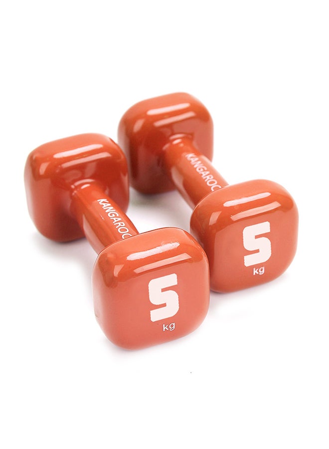 KANGAROO Dumbbell Set 2x5 kg 5kg - Image 2