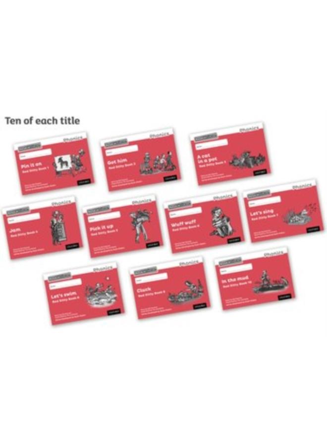 Read Write Inc. Phonics: Red Ditty Black & White Books (Pack of 100) 
