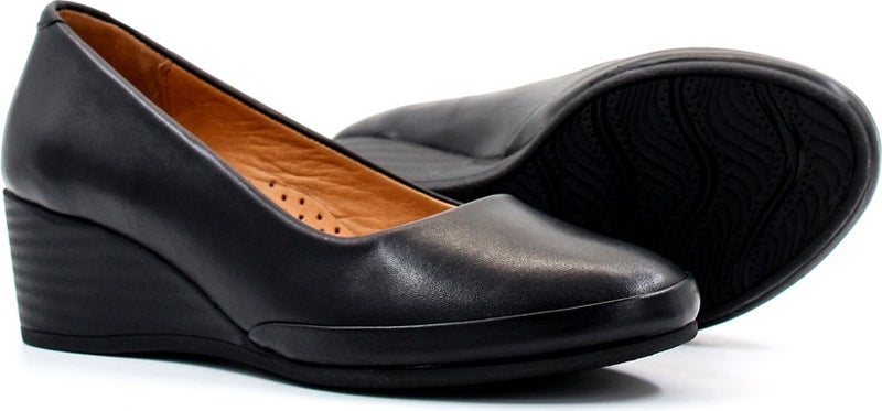 Fast Step Leather Women's Wedge Heel Shoes 411ZA291  - Image 4
