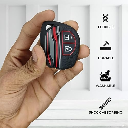 KEYCEPT Tristar Key Cover for Suzuki Swift, Dzire, Ertiga, Baleno, Grand Vitara, Celerio, WagonR, Brezza, Scross, Fronx, Jimny, Ignis (2 Button Remote Key )(Type 2, Black). - Image 5