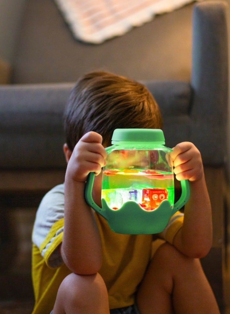 Glo Pals Light Up with Water Sensory Play Jar - Sensory Toys for Girls & Boys 18 Months & More - Purple - Image 3