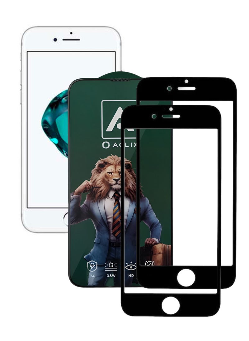 ACLIX 2 Pieces Antistatic ESD Dustproof Premium Quality High Definition Tempered Glass Screen Protector Designed For  iPhone 7 - Image 1