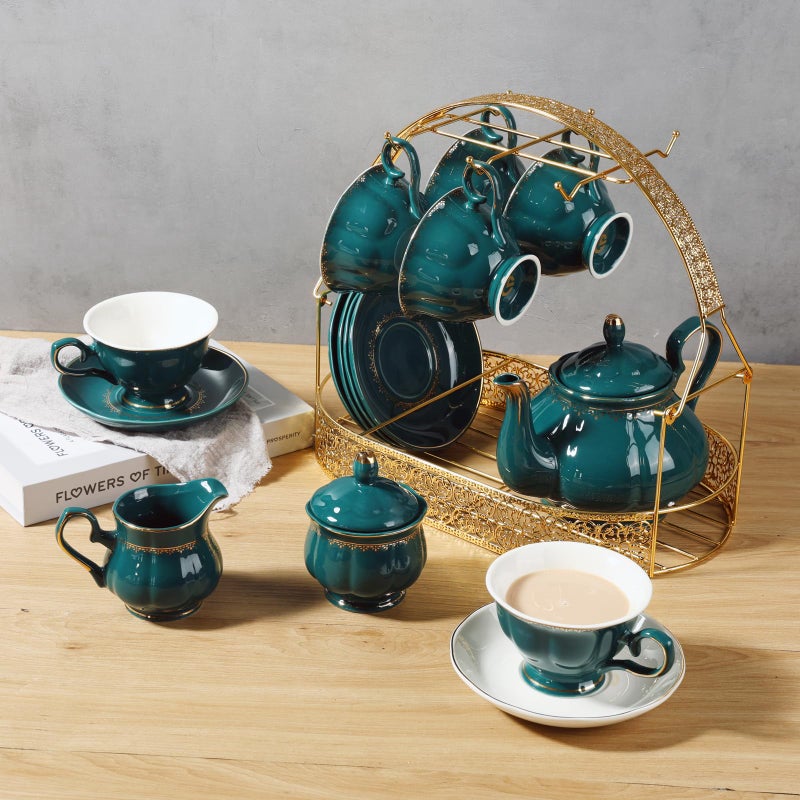 CHENP.HMC Coffee Mug Holder Mug Holders for Counter Coffee Rack Cup Holder Stand Dishes Organizer Steel Wire Rack Display Stand Service for Tea Cups - Image 5