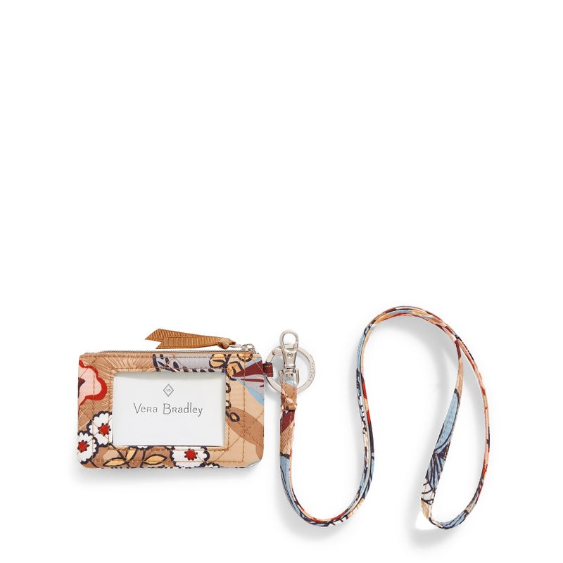 Performance Twill Zip Id Case and Lanyard Combo, Botanical Beauty, One Size