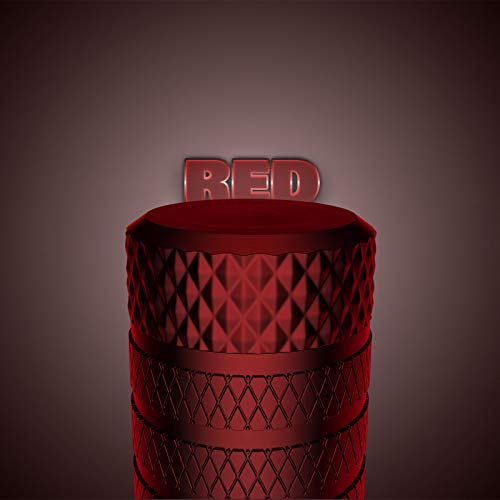 CKAuto Tire Valve Stem Caps, Red, 10 pcs/Pack, Anodized Aluminum Tire Cap Set, Corrosion Resistant, Universal Stem Covers for Cars Trucks Motorcycles SUVs and Bikes - Image 4