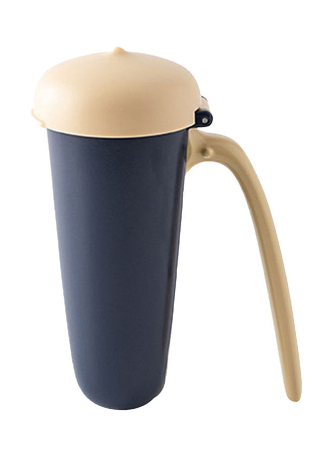 NIBEMINENT - Multifunctional Splash Proof Nut Cracker With Handle Blue/Beige - Image 1