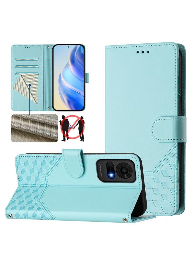 erorex Case For TCL 50 LE Honeycomb Embossing RFID Leather Phone Case  - Image 1