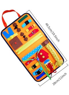 MEBEGIN 17 in 1 Felt Busy Board, Sensory Activity Board, Travel-friendly Busy Board for Toddlers, Preschool Education Learning Fine Motor Skills, Handy to Take Out, Great Educational Gift Choice  - Image 5
