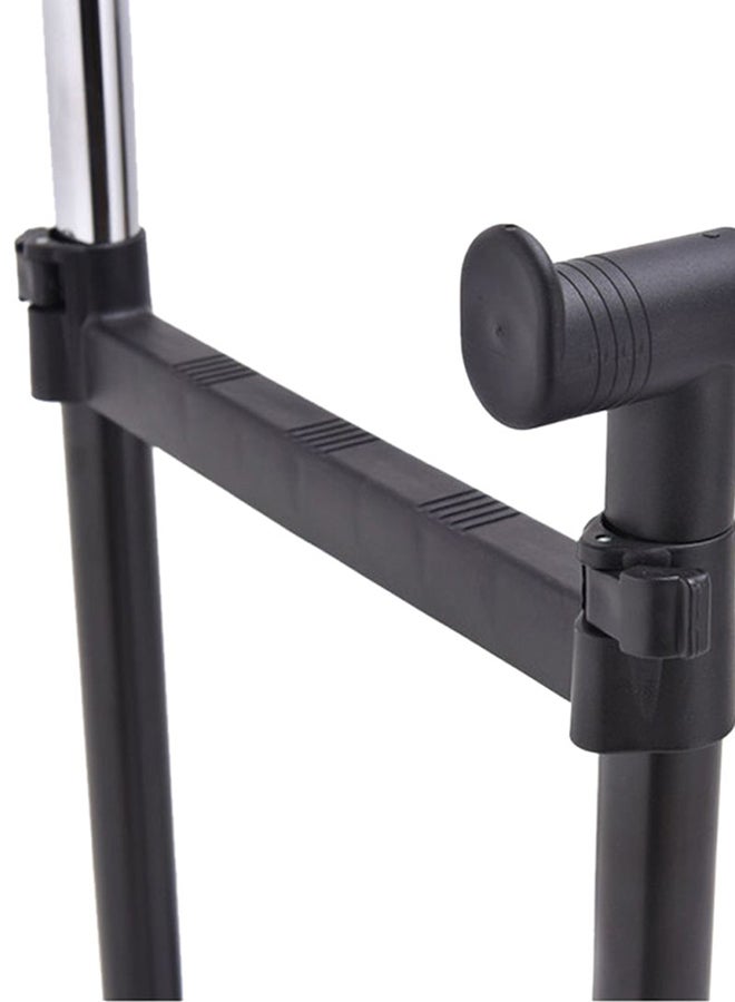 Dual Black/Silver Clothes Rack 84.5 x 43cm - Image 3
