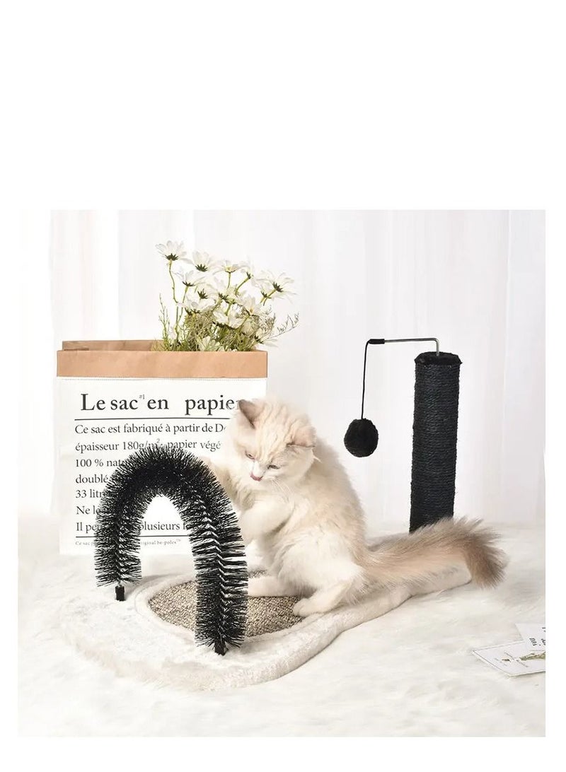 التقا القط عمود خدش للقطط ، القط شجرة هرش للقطط في الأماكن المغلقة مع جثم ولعبة ، القط مربية فرشاة, - Image 3