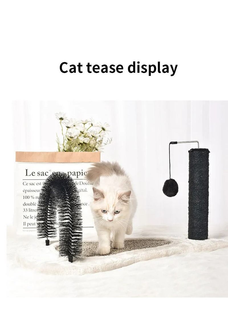 التقا القط عمود خدش للقطط ، القط شجرة هرش للقطط في الأماكن المغلقة مع جثم ولعبة ، القط مربية فرشاة, - Image 4
