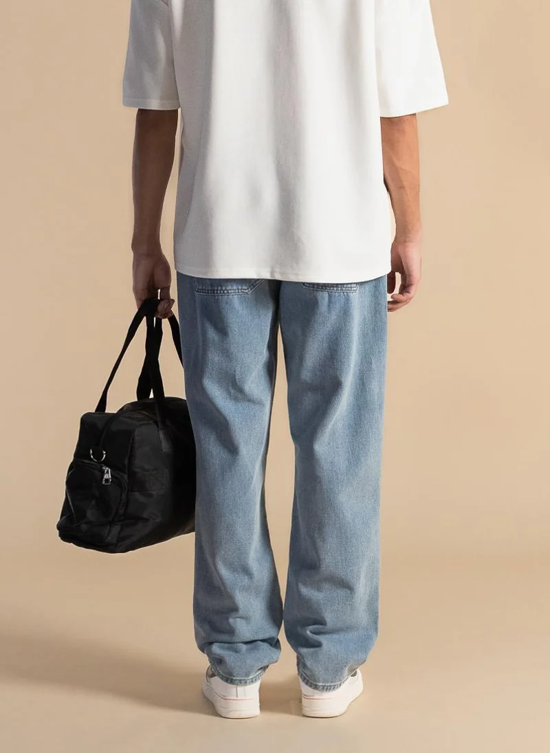شايبس SOFT JOGGER WAIST DENIM TROUSERS