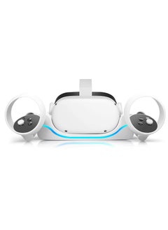 KASTWAVE Charging Station for Oculus Quest 2 USB Charging Dock Stand for VR Headset High-Speed Charging Station Stand With Breathing Light for Quest 2 Handle Storage Dock  - Image 1