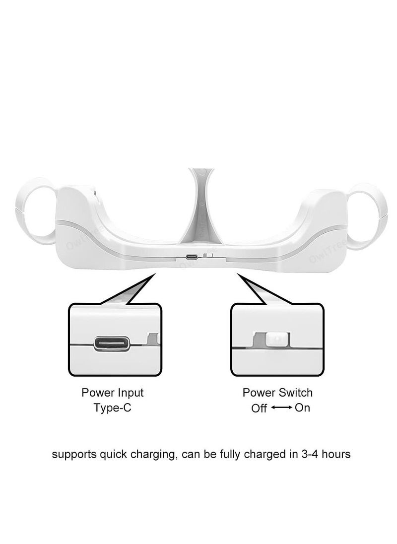 KASTWAVE - Charging Station for Oculus Quest 2 USB Charging Dock Stand for VR Headset High-Speed Charging Station Stand With Breathing Light for Quest 2 Handle Storage Dock - Image 1