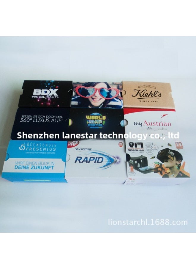 Generic Google Second Generation Vr Carton Glasses Virtual Reality Helmet Virtual Reality Helmet-Color:Black  - Image 2