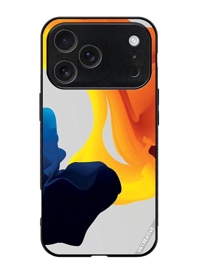 VR CREATIVE Protective Case Cover For Apple iPhone 17 Pro Max Fluid Color Layers Design Multicolour