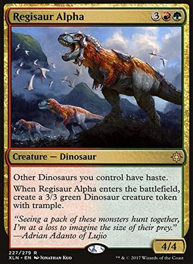 Magic: The Gathering Singles MTG Magic: The Gathering - Regisaur Alpha (227) Ixalan XLN, Multi-colored (XLN227)