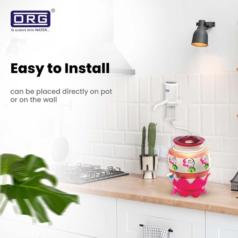 O R G ORG Engitech IONPOT Antioxidant Alkaline Water Reduces ORP Boosts Hydrogen Replaceable BioCeramic Cartridge Long Battery Life Low Maintenance Bottom Loading  - Image 5