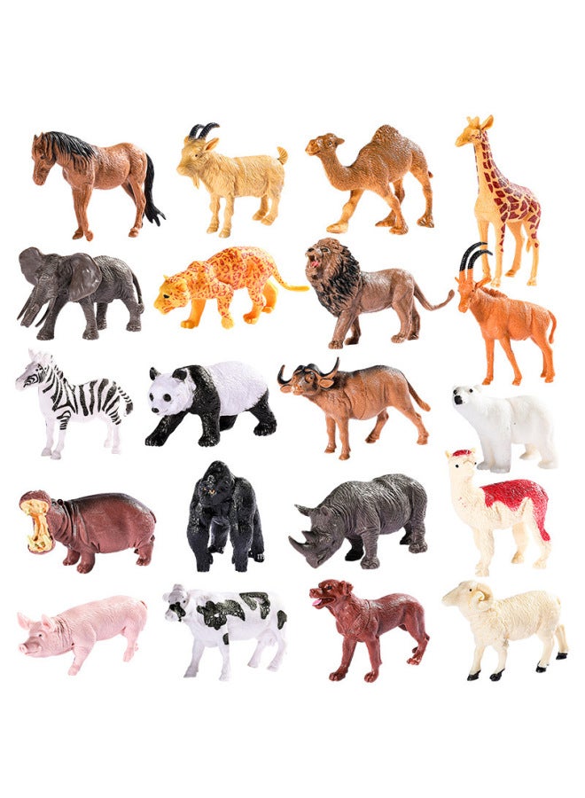 36-Piece Children's Mini Animal Figure Toy Set with Storage Box - Image 5