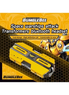 TRANSFORMERS Transformers TF-T01 Wireless Bluetooth Earbuds Gaming Headphones Long Battery Life Headset Low Latency HIFI Stereo Sound with Music Noise Cancellation Calls Yellow  - Image 2