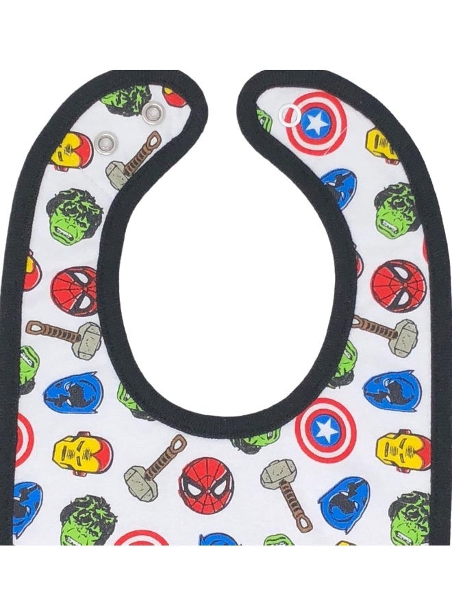 MARVEL Marvel Avengers Baby Boys' Bibs 6 Pack Spiderman Hulk Thor Iron Man Captain America - Image 4