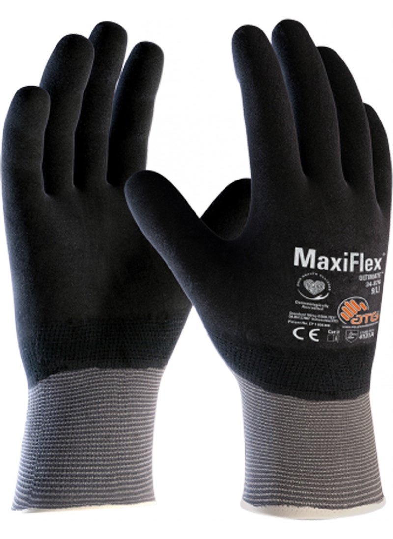 ATG - MAXIFLEX®ULTIMATE™34-876 Fully Work Gloves Large No:9 1 Pair - Image 1