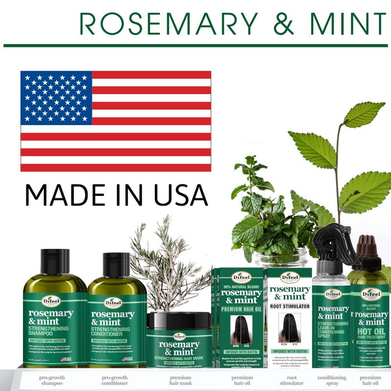 Difeel Rosemary and Mint Oil Root Stimulator with Biotin 2.5 oz. - Hair Growth Scalp Treatment - Image 5