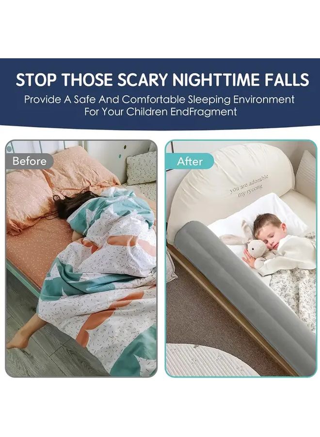 2pcs Travel Bed Rails for Kids Child Fall Protection Inflatable Foldable Portable Bed Rail for Boys Girls Single Double Queen King Size - Image 5