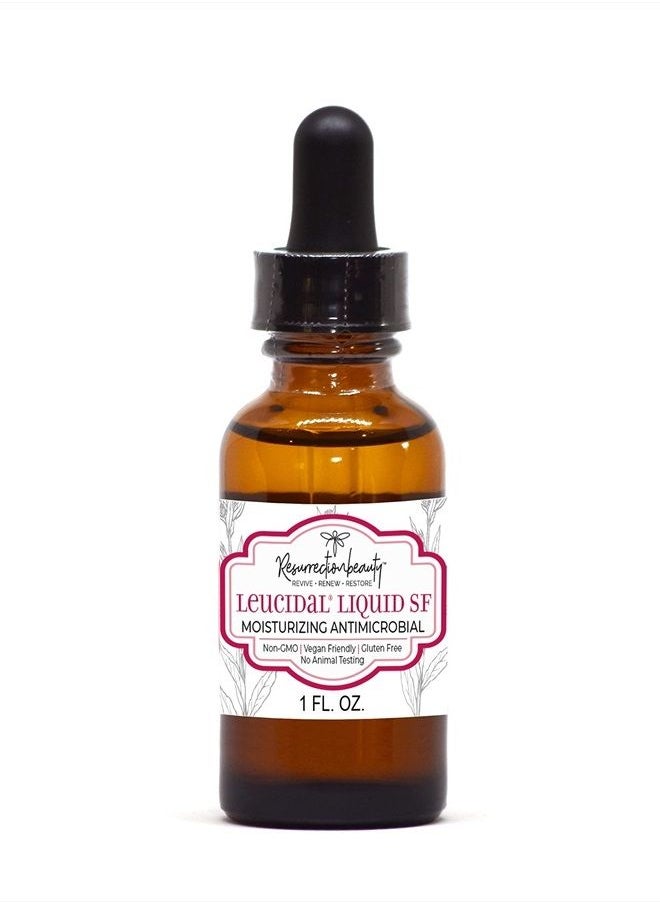 resurrectionbeauty Leucidal® Liquid SF | Natural Moisturizing Ingredient for DIY Vitamin C, Ascorbic Acid, & Hyaluronic Acid Powder Serum, Facial Lotion & Other Cosmetic Making Formulations, 1 oz | RESURRECTIONbeauty  - Image 1