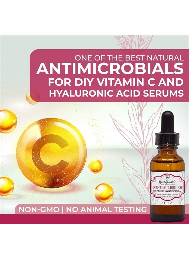 resurrectionbeauty Leucidal® Liquid SF | Natural Moisturizing Ingredient for DIY Vitamin C, Ascorbic Acid, & Hyaluronic Acid Powder Serum, Facial Lotion & Other Cosmetic Making Formulations, 1 oz | RESURRECTIONbeauty  - Image 4