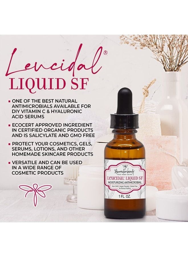 resurrectionbeauty Leucidal® Liquid SF | Natural Moisturizing Ingredient for DIY Vitamin C, Ascorbic Acid, & Hyaluronic Acid Powder Serum, Facial Lotion & Other Cosmetic Making Formulations, 1 oz | RESURRECTIONbeauty  - Image 3