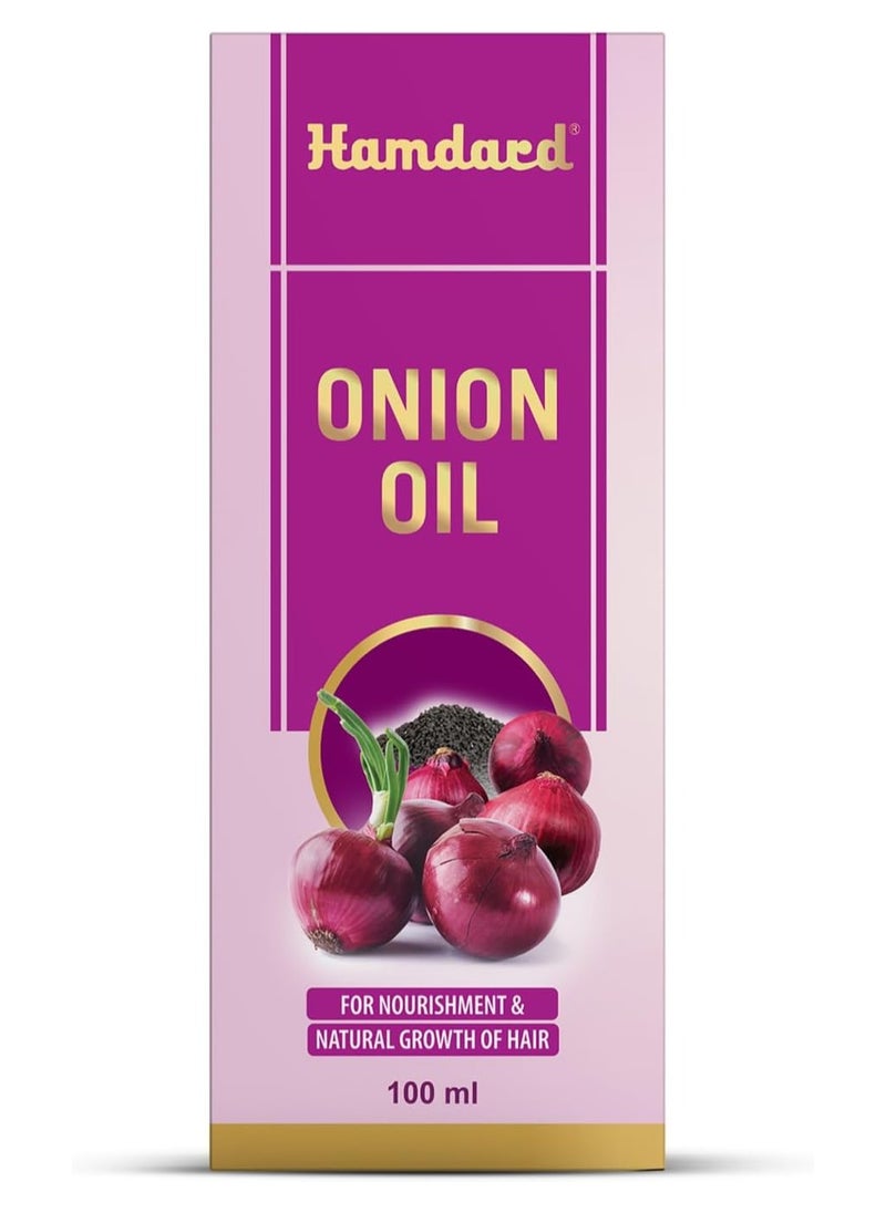 Hamdard Hamdard Onion Oil For Nourishment & Natural Growth Of Hair 1OOml  - Image 3